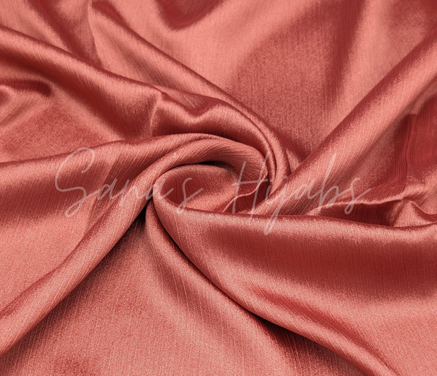 Luxury Crinkle Chiffon (Shiny) -Dark Salmon