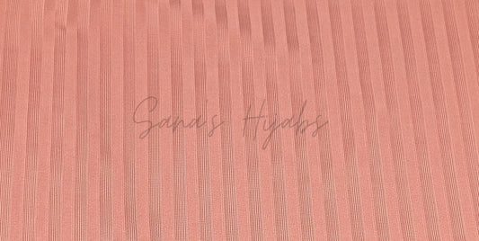 Striped Jersey Hijab-Pale Salmon