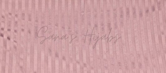 Striped Jersey Hijab-Misty Mauve