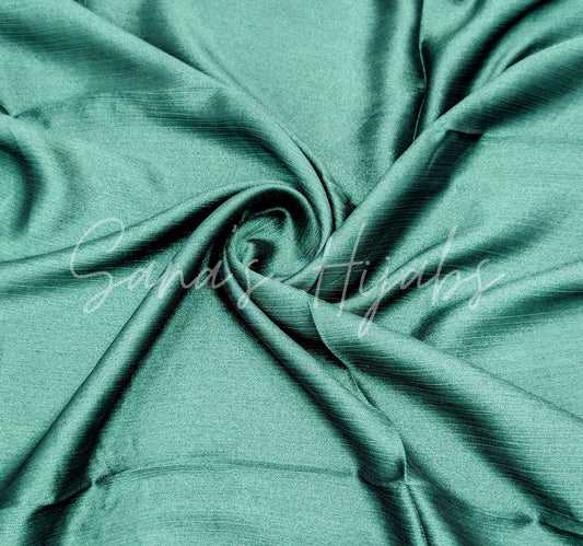 Luxury Crinkle Chiffon (Shiny) -Dark Green