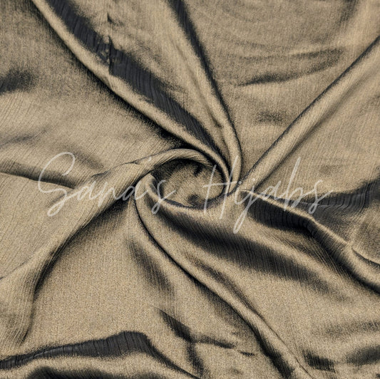 Luxury Crinkle Chiffon (Shiny)-Dark Olive